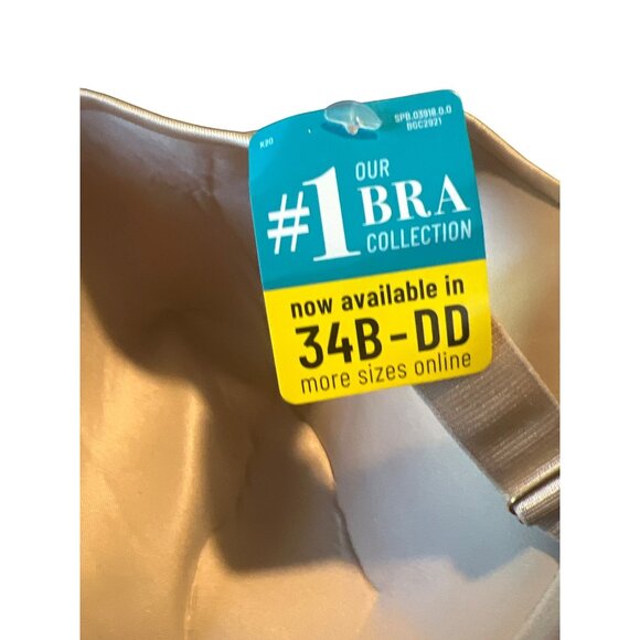 Vanity Fair Womens Beauty‎ Back Back Smoothing T-Shirt Bra Style-75-345 42D NWT - Picture 4 of 4